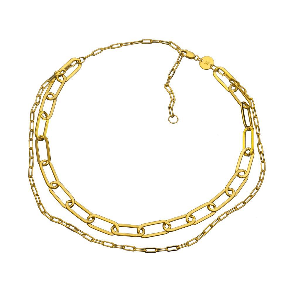 Jennifer Zeuner - Ema Chain Necklace Gold Vermeil