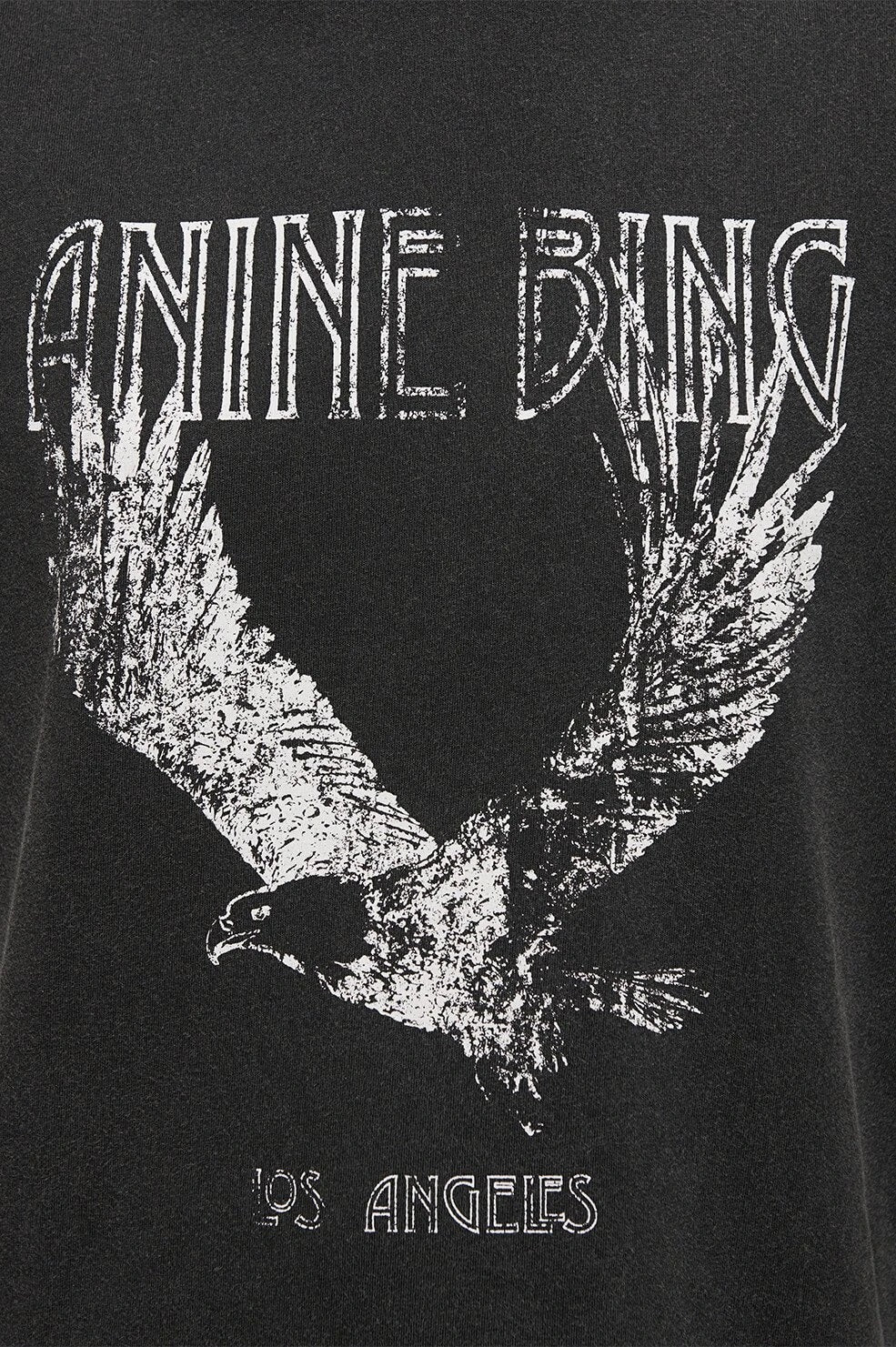 Anine Bing - Lili Eagle Tee in Washed Black – Blond Genius