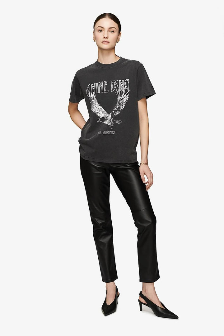 Anine Bing - Lili Eagle Tee in Washed Black