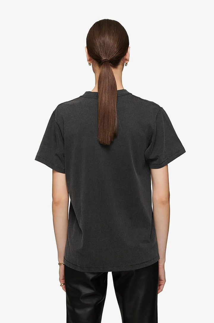 Anine Bing - Lili Eagle Tee in Washed Black