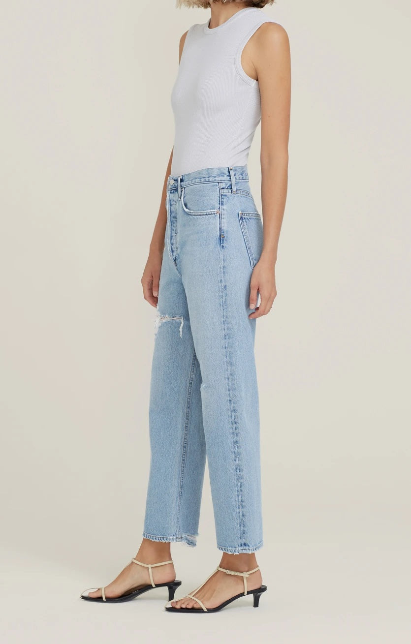 AGOLDE Denim - 90's Crop Pant in Echo