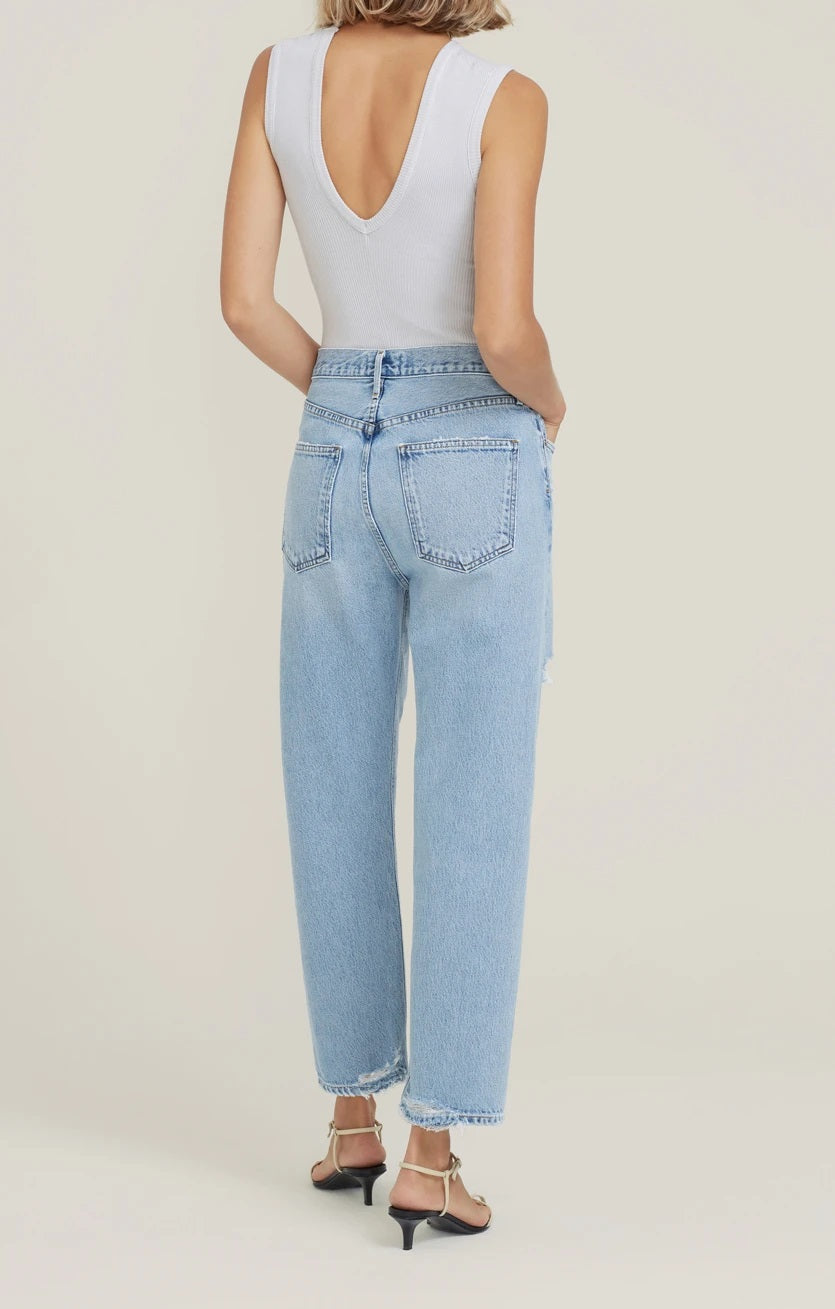 AGOLDE Denim - 90's Crop Pant in Echo