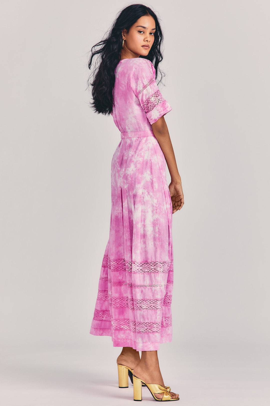 love shack fancy pink tie dye dress Loveshackfancy