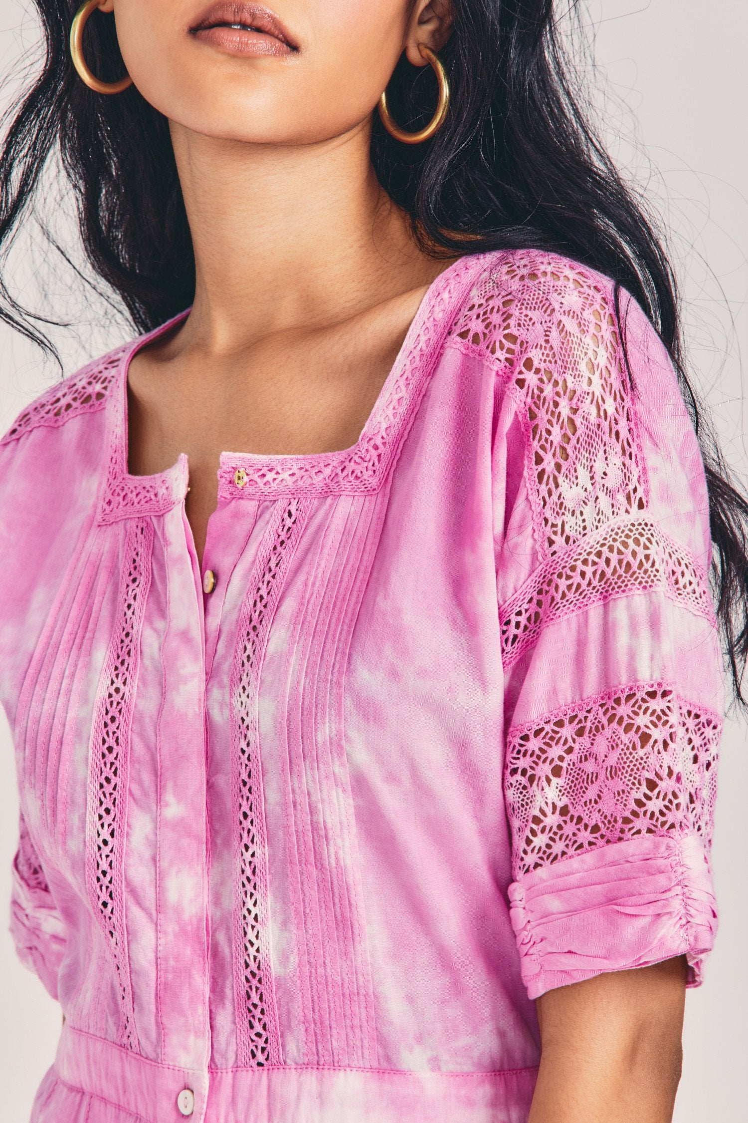 Love Shack Fancy - Edie Dress in Begonia Hand Dye – Blond Genius