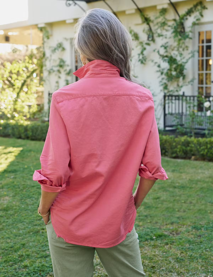 Frank & Eileen - Eileen Woven Button Up in Flamingo