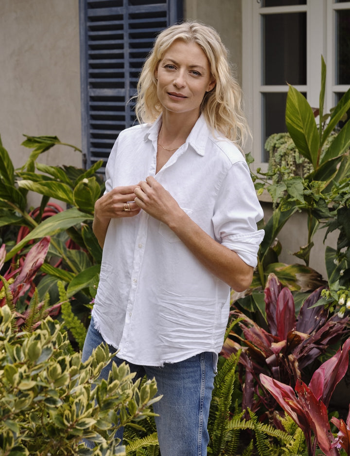 Frank & Eileen - Eileen in White Tattered Wash Denim