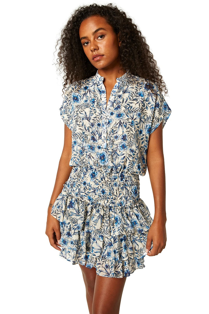 Misa - Eloisa Dress in Indigo Blooms