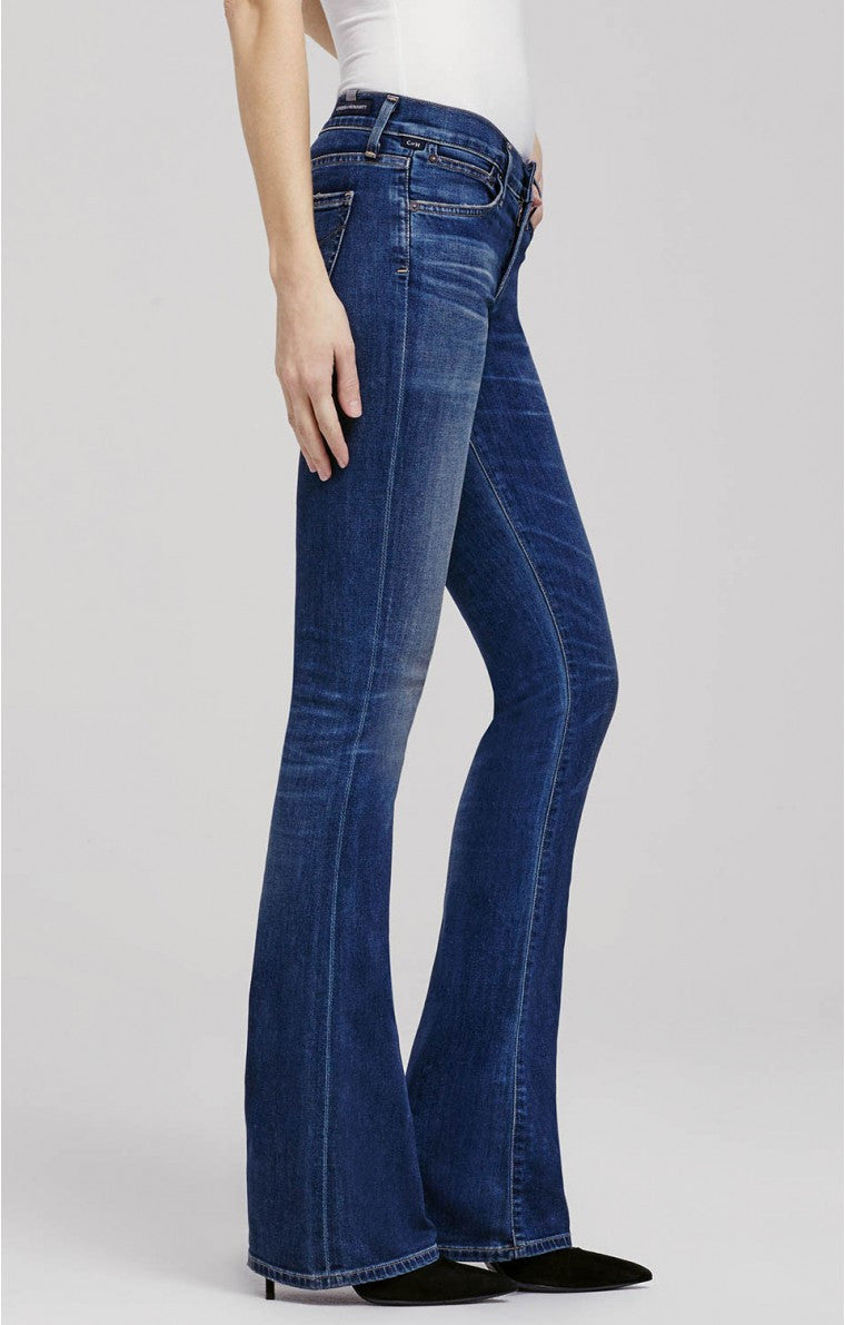 新品CITIZENS of HUMANITY24 EMANNUELLE Emannuelle low-rise bootcut jeans in blue - Citizens Of