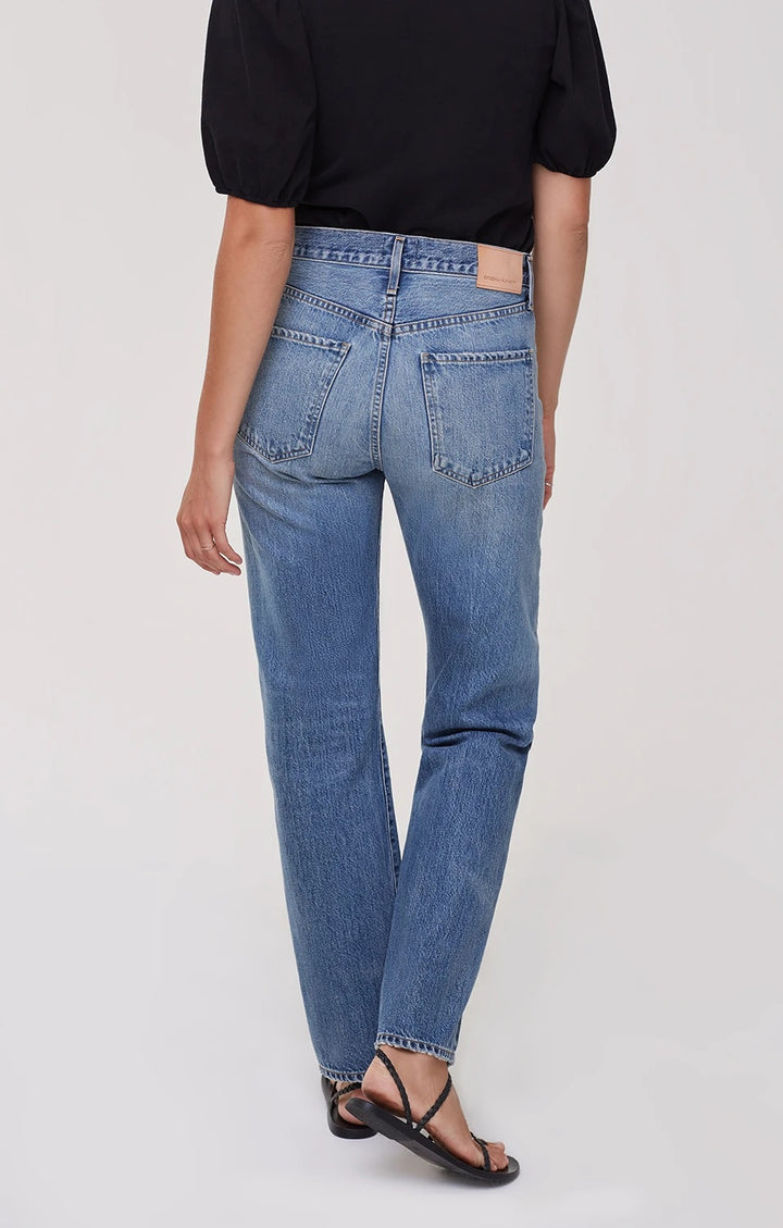 Citizens of Humanity - Emery Long Mid Rise Relaxed Straight Leg in Swedish Blue
