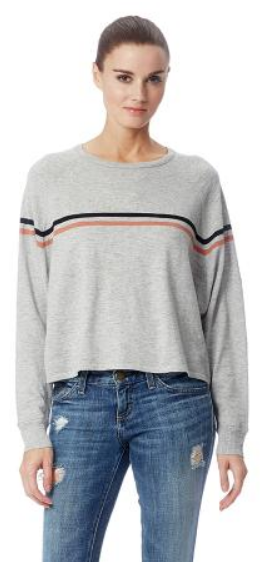 360 Sweater - Emm Lt Hgrey/Multi Stripe