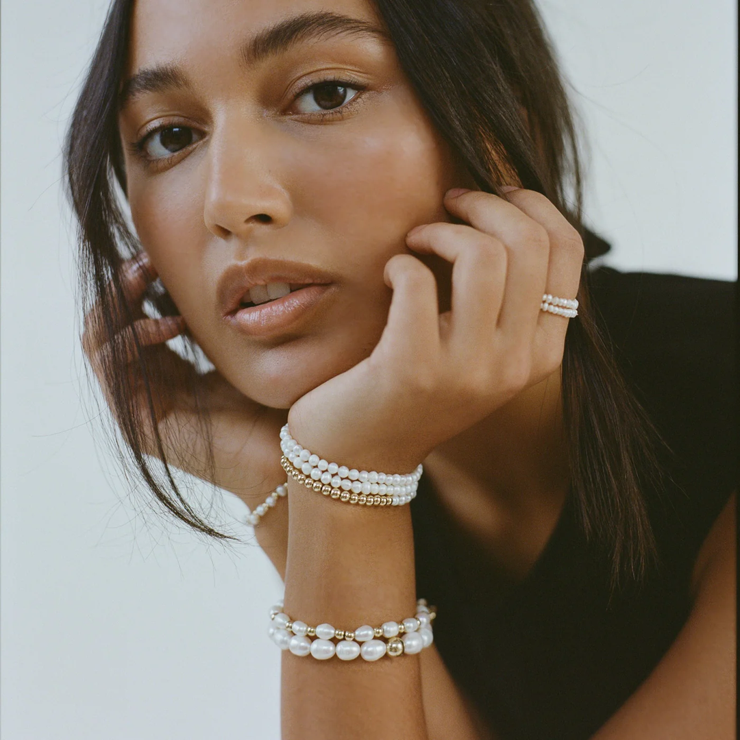 Alexa Leigh Estelle Bracelet in Gold Blond Genius