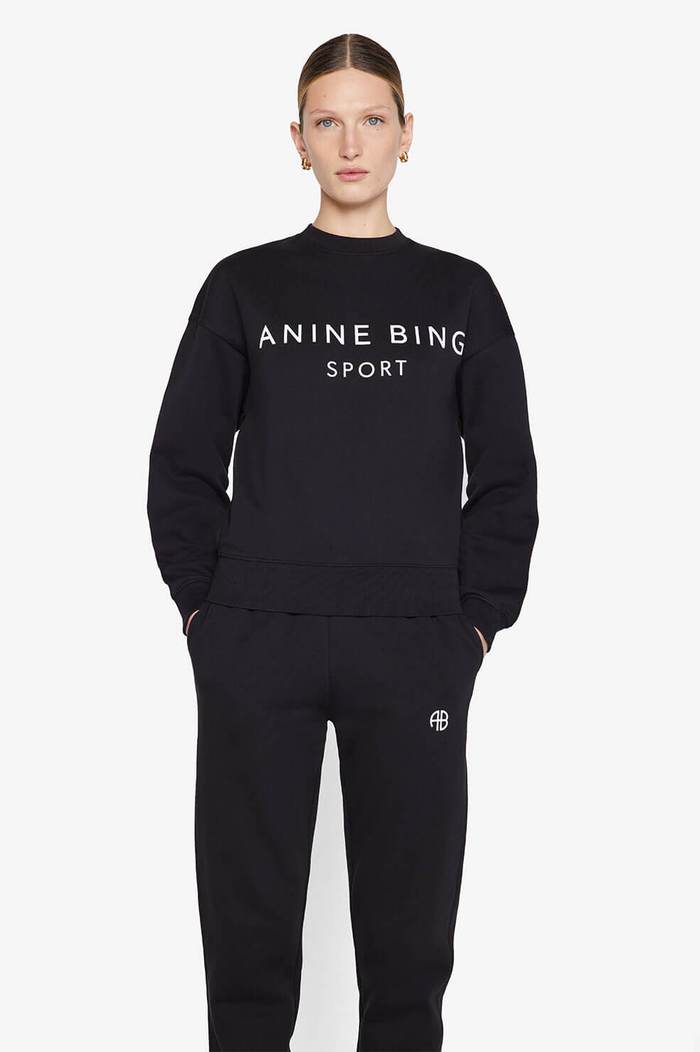 Anine Bing - Evan Sweatshirt in Black