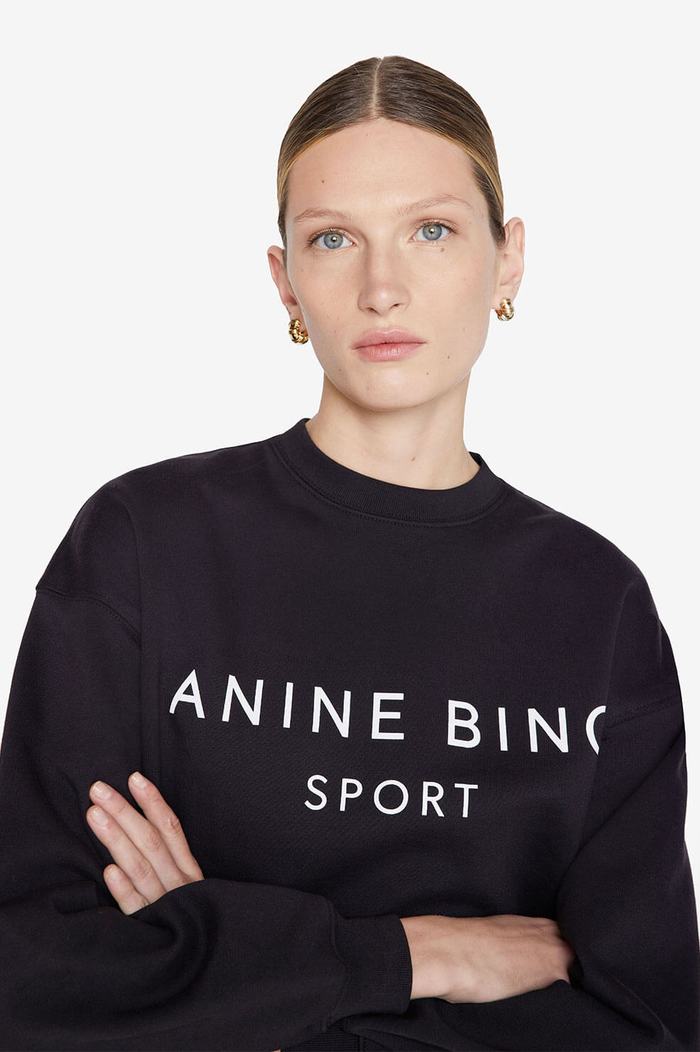 Anine Bing - Evan Sweatshirt in Black