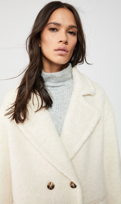 Mackage - Eve Wool Coat in Off White