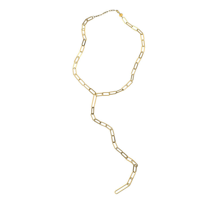 Jennifer Zeuner - Maurice Lariat Necklace in Yellow Vermeil