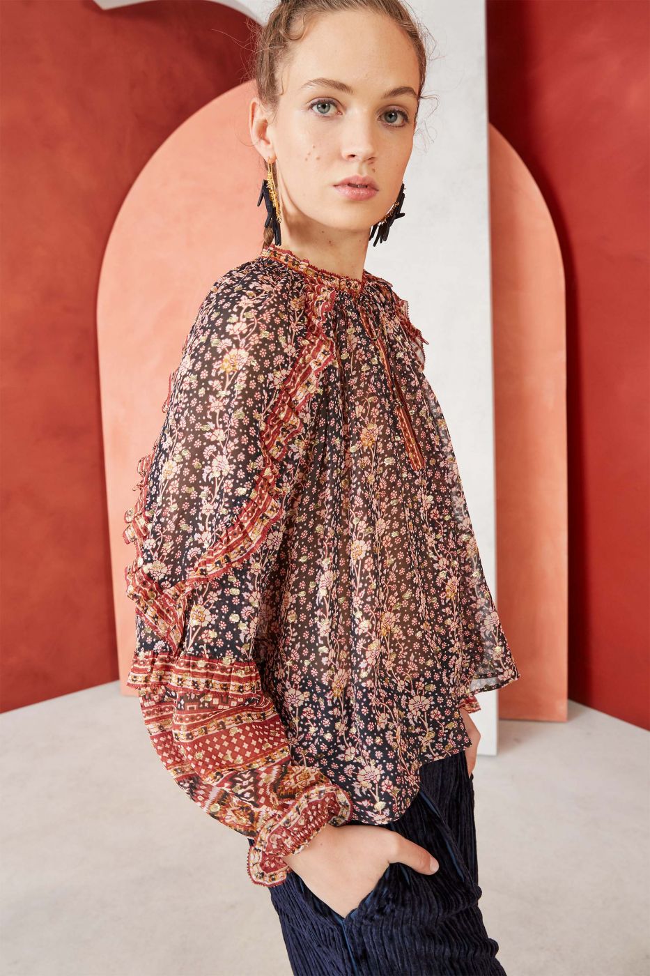 ULLA JOHNSON - Calista Blouse Midnight