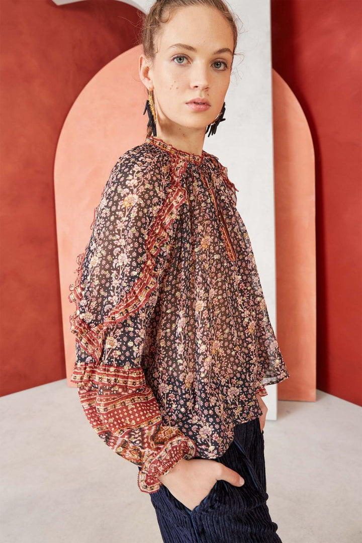 ULLA JOHNSON - Calista Blouse Midnight