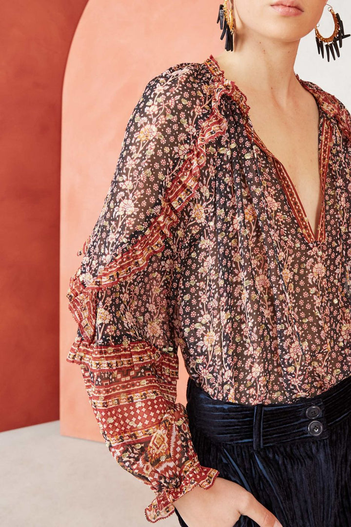 ULLA JOHNSON - Calista Blouse Midnight