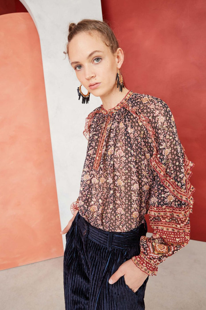 ULLA JOHNSON - Calista Blouse Midnight