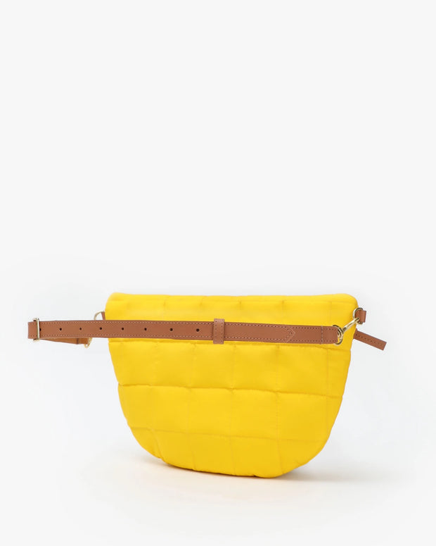Clare V. - Grande Fanny Bag in Yellow Quilted Puffer