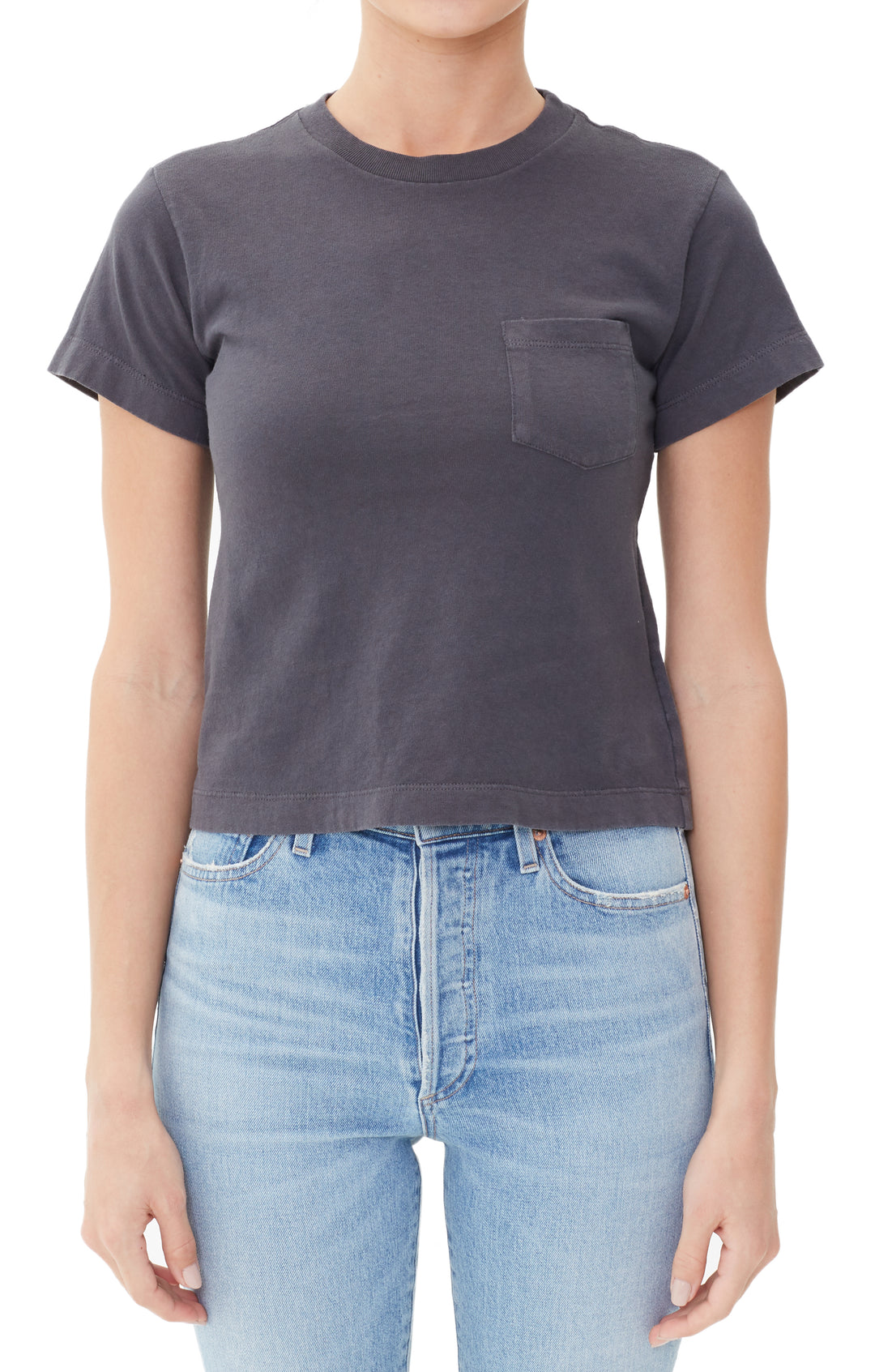 Citizens of Humanity- Grace Pocket Tee in Greystone