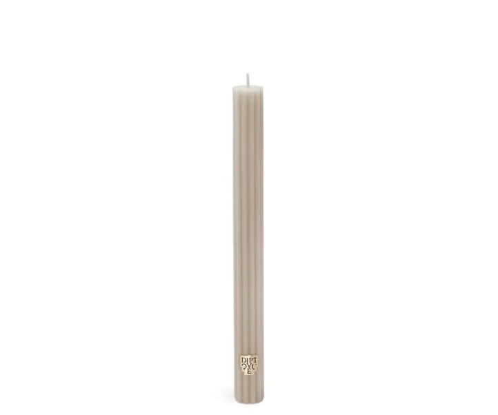 Diptyque - Feu De Bois / Wood Fire Scented Ribbed Taper Candle