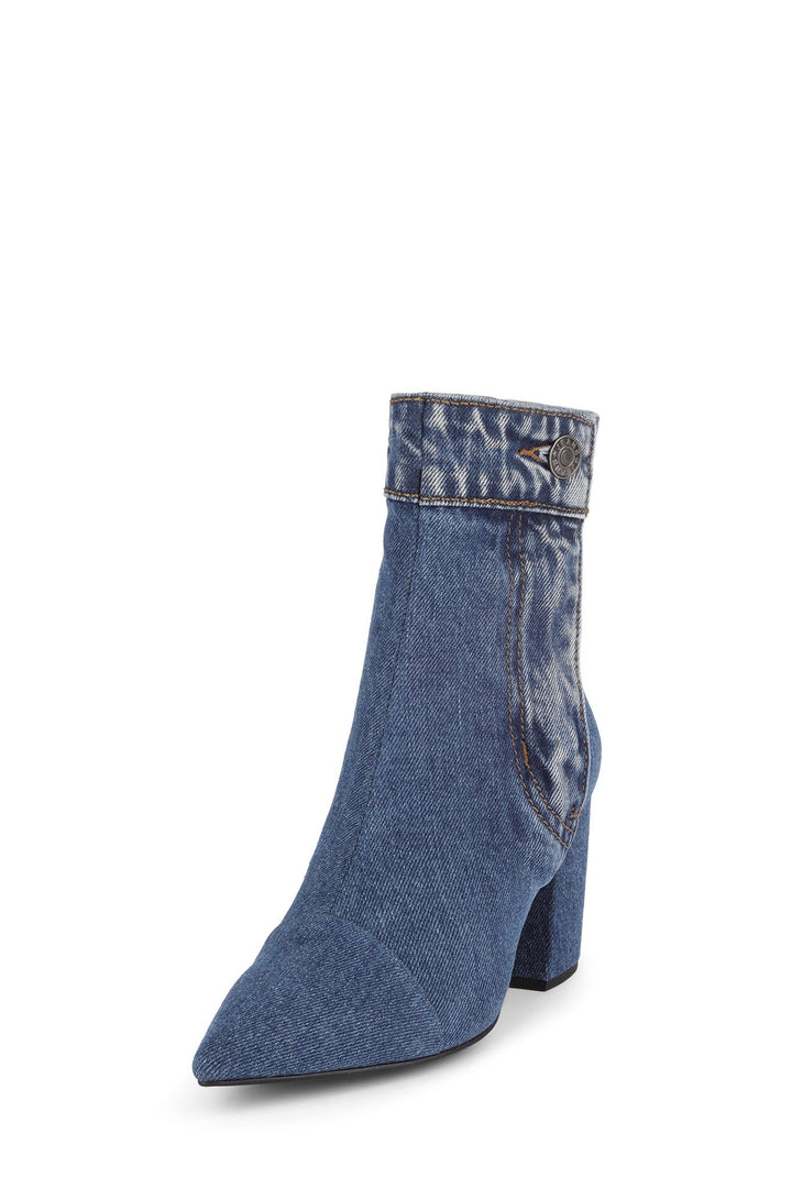 Jeffrey Campbell - Finite-JN Heeled Boot in Blue Denim