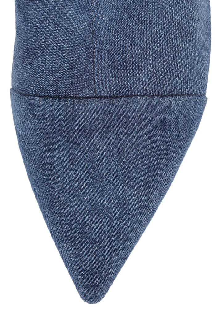 Jeffrey Campbell - Finite-JN Heeled Boot in Blue Denim