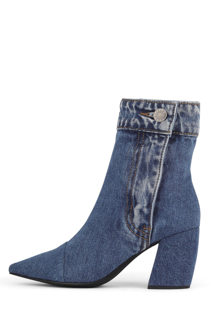 Jeffrey Campbell - Finite-JN Heeled Boot in Blue Denim