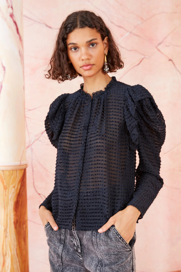 Ulla Johnson - Fiona Blouse in Noir