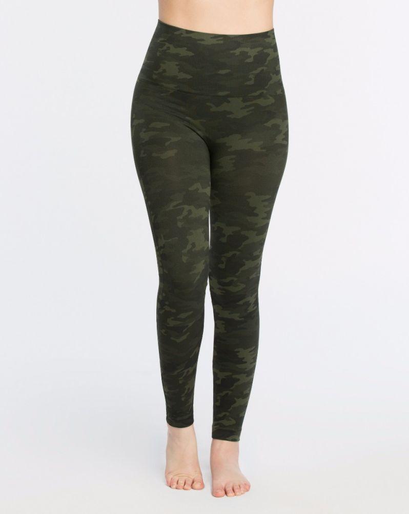 SPANX Look At Me Now Legging Green Camo Blond Genius