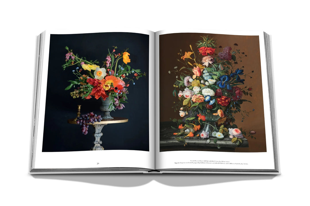 Assouline - Flowers: Art & Bouquets Silk Hardcover Book