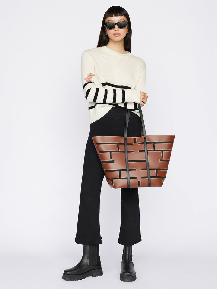 Frame - Jet Set Crop Mini Boot in Sheer Noir Denim