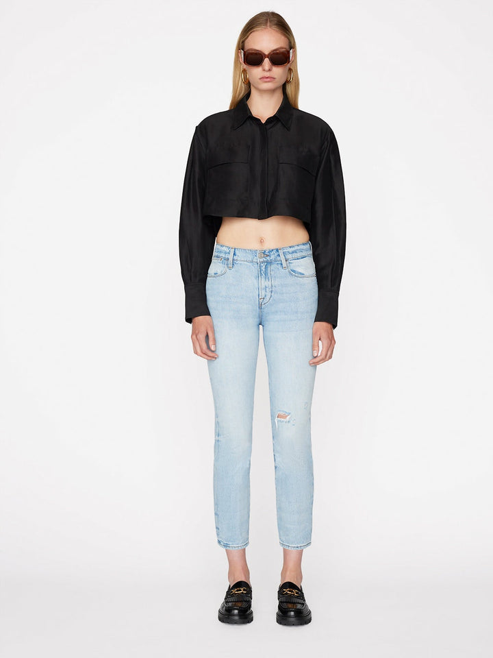 Frame - Le High Straight in Winslow Denim