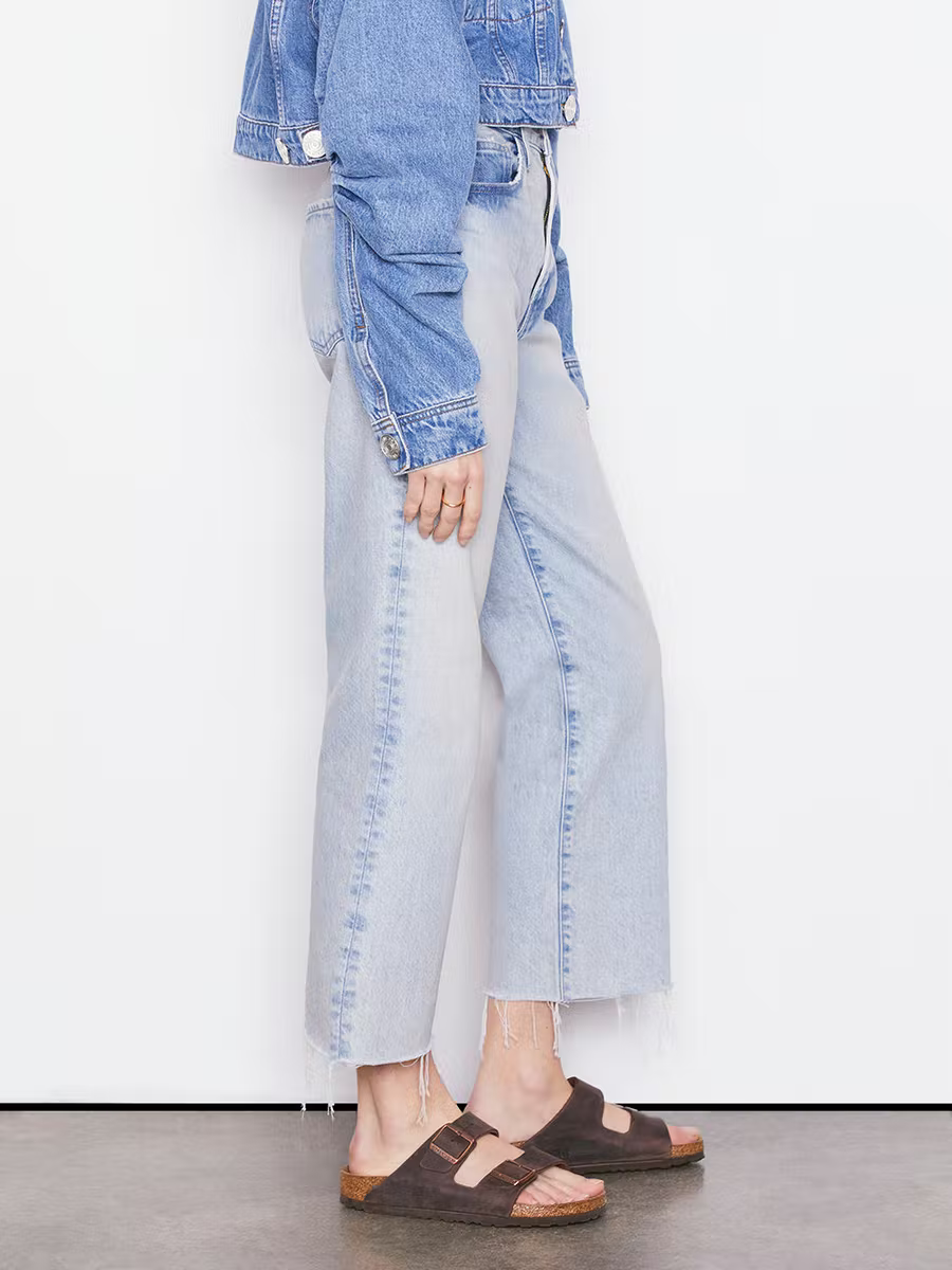 Frame - Le Jane Crop Raw After in Luster Denim