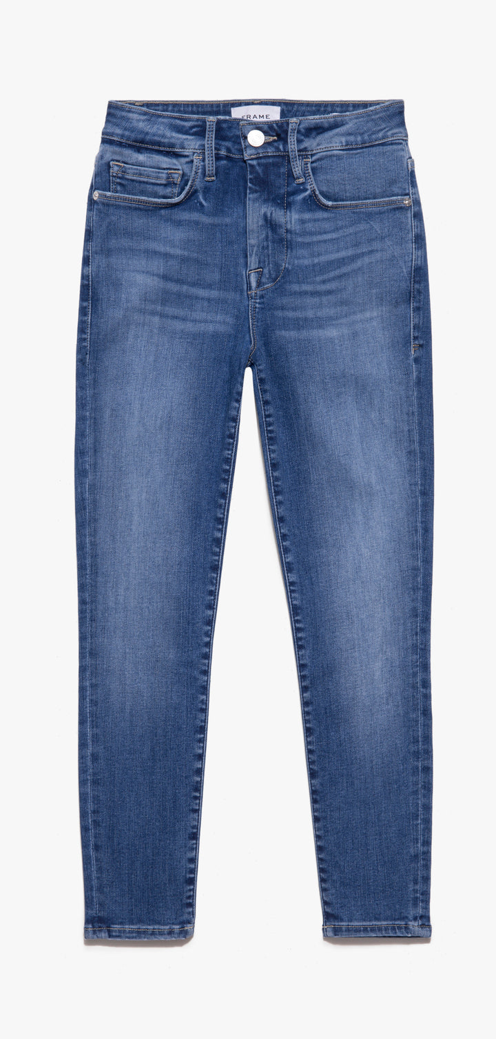 Frame - Le One Skinny Crop in Sapphire Denim
