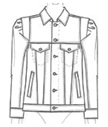 Frame - Rosette Sleeve Jacket in Rumpled Blanc Jacket