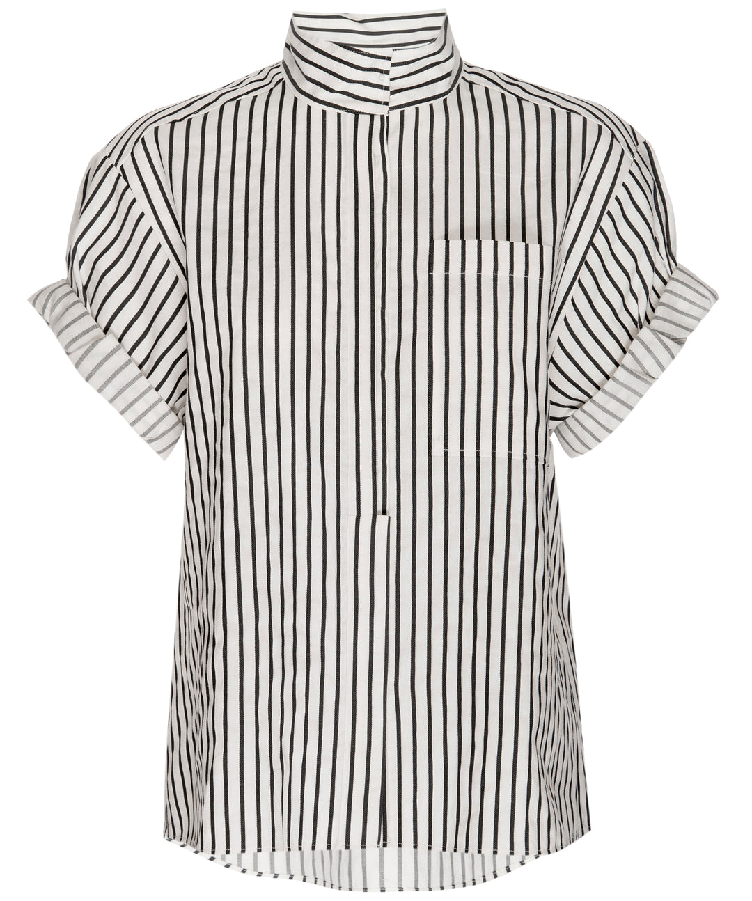 Frame - Sheila Pocket Shirt in Blanc Multi Tops