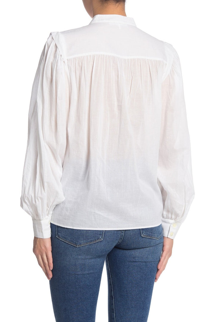 Frame - Voluminous Button Up in Blanc