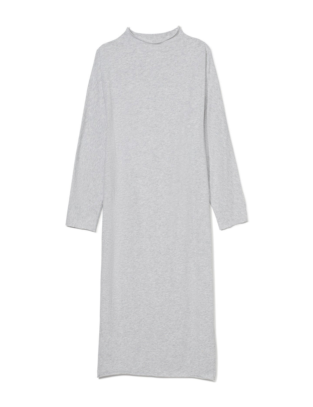 Frank & Eileen - Funnel Neck Dress Essential Jersey in Gray Melange Dresses