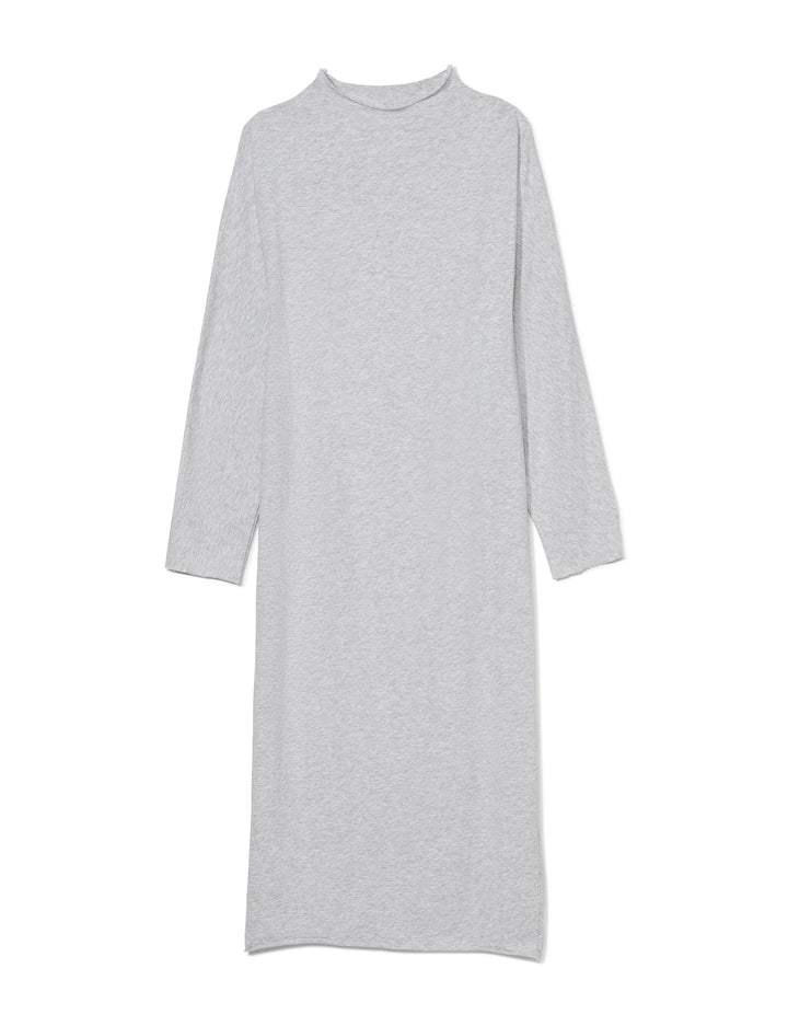 Frank & Eileen - Funnel Neck Dress Essential Jersey in Gray Melange Dresses