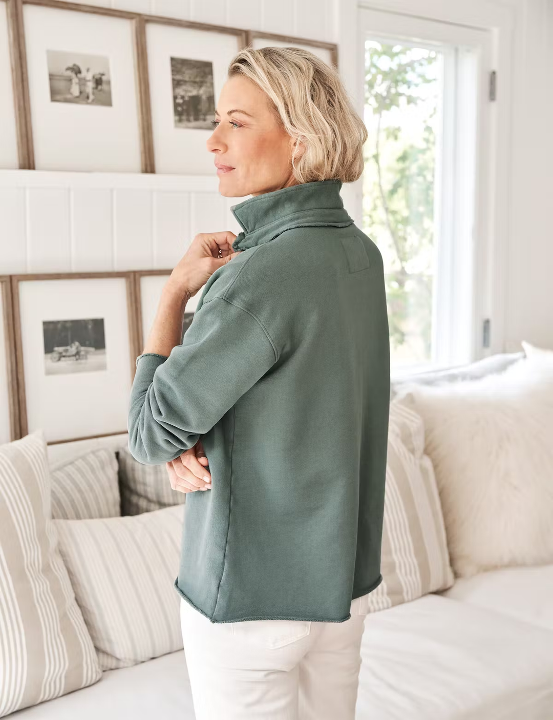 Frank & Eileen - Patrick Popover Henley in Pine Henley