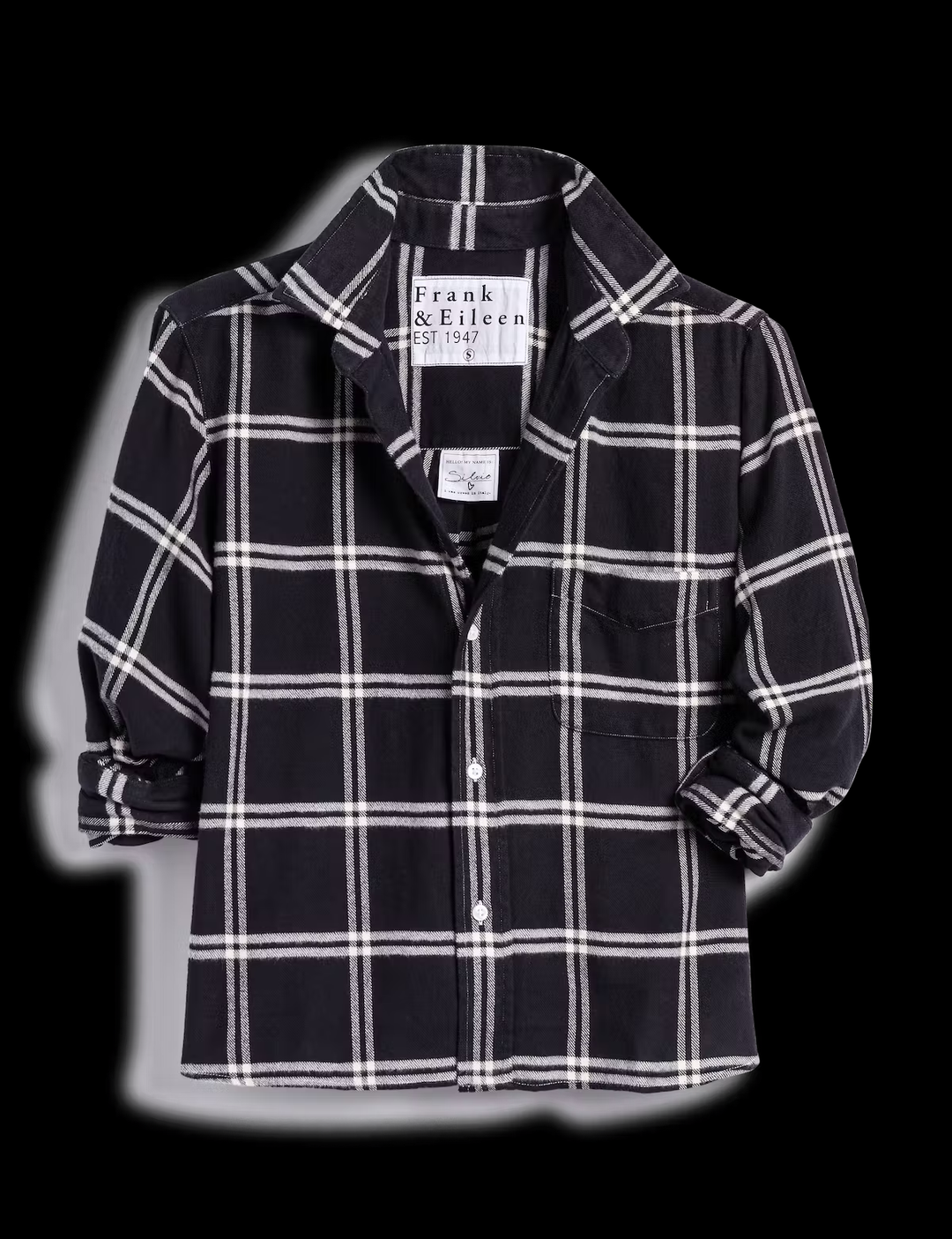 Frank & Eileen - Silvio Polar Flannel in Black Plaid