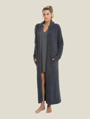 Barefoot Dreams - CozyChic Full Zip Robe in Pacific Blue