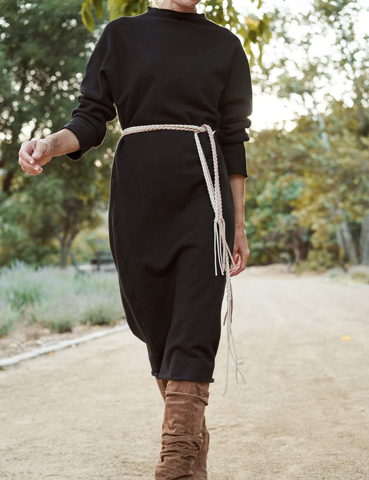 Frank & Eileen - Funnel Neck Dress in Black
