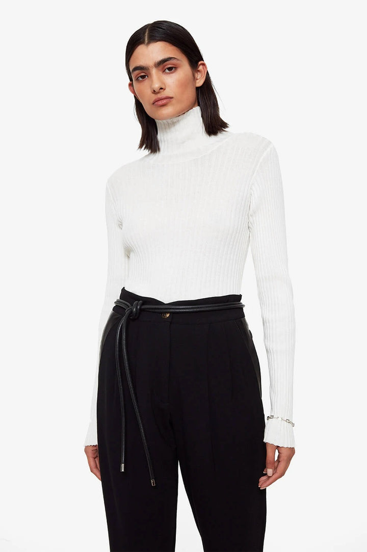 Anine Bing - Gaby Belt in Black Leather