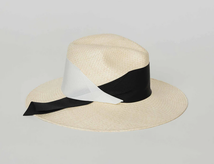 Freya - Gardenia Hat in Tuxedo