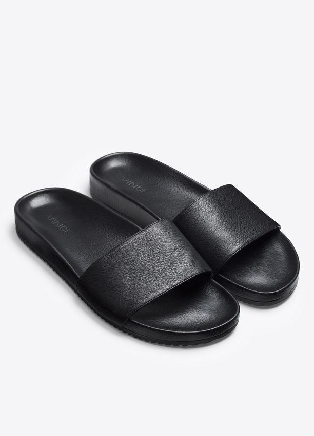 Vince - Gavin Leather Slide Sandal