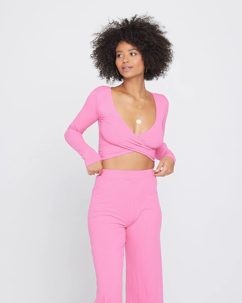 L*Space - Gia Top in Bubblegum Pink