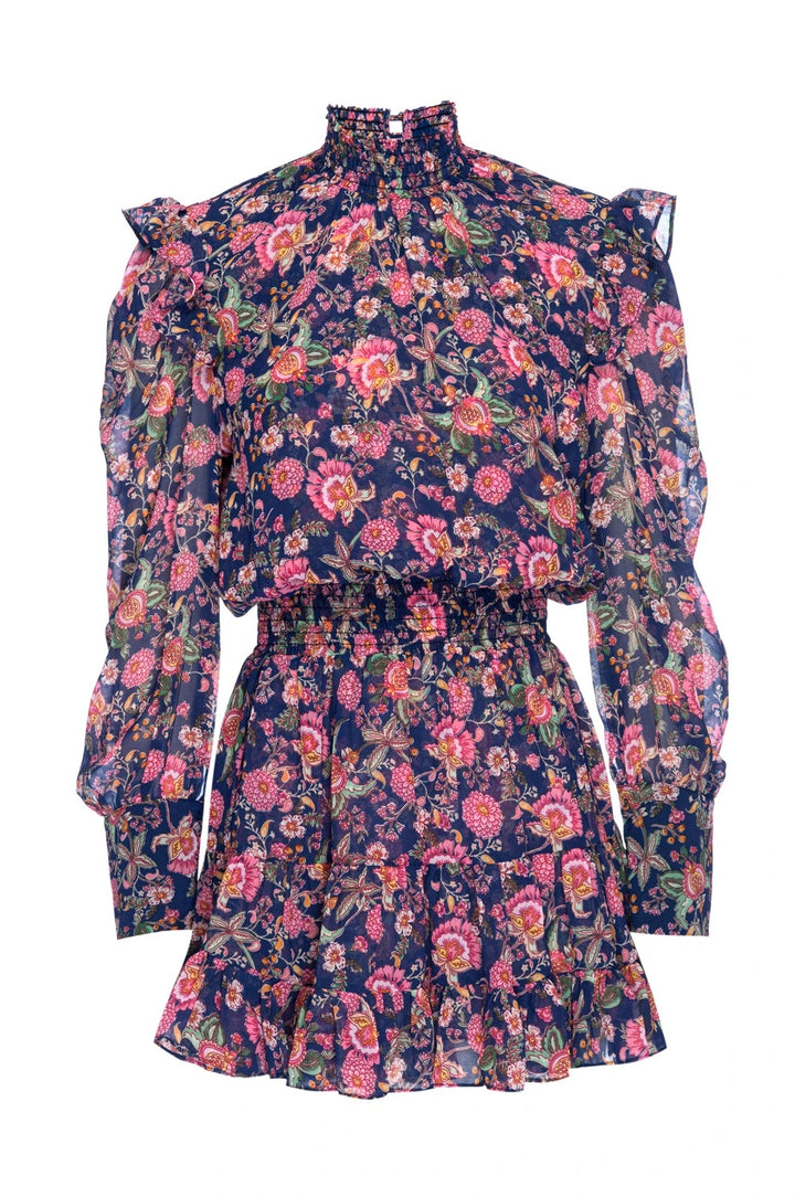 Misa - Gianna Dress in Falaise Floral (Navy)